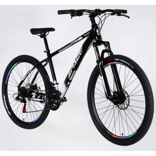 Велосипед Space 27.5" MERCURY DD FR рама-17" AL 2026 чорно-білий (OPS-SP-27.5-075)