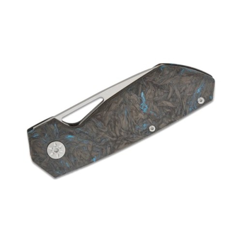 Ніж Maserin W2, M390, fat carbon, синій (371/B)