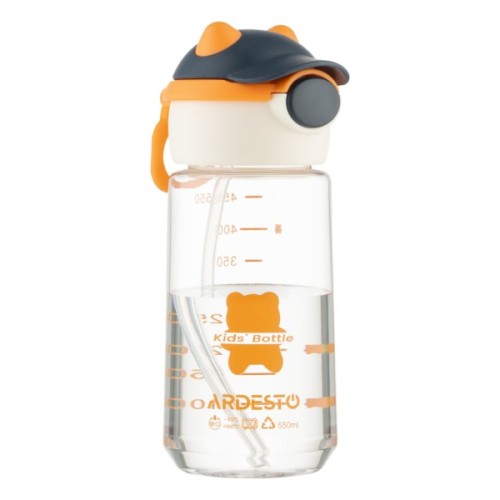 Пляшка для води Ardesto Bear 550мл помаранчевий (AR2255BO)