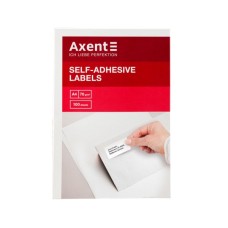Етикетка самоклеюча Axent 105x74,6 (8 на листі) с/кл (100 листів) (2462-A)