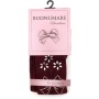 Колготки дитячі BNM з квітами зі страз (M0C0302-1163-3G-burgundy)