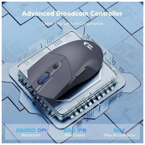 Мишка Redragon M917GB ST4R Pro Wireless/Bluetooth Black (72209)