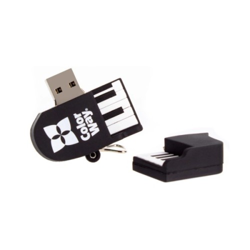 USB флеш накопичувач ColorWay Piano 64 GB 3.0 Black (CW-USBPO64)