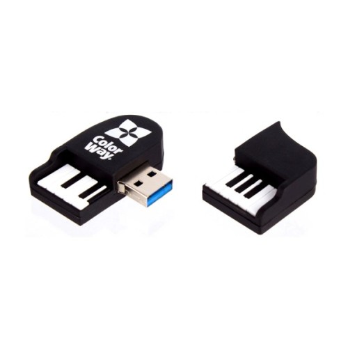 USB флеш накопичувач ColorWay Piano 64 GB 3.0 Black (CW-USBPO64)