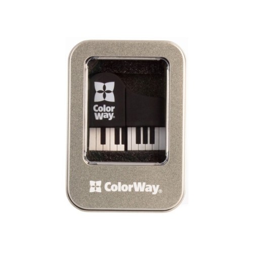 USB флеш накопичувач ColorWay Piano 64 GB 3.0 Black (CW-USBPO64)
