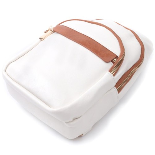 Сумка Vintage Жіноча з однією лямкою через плече з гладкої екошкіри Біла (22768)