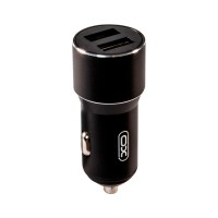 Зарядний пристрій XO CC30 Metal Car Charger Black (XO-CC30-BK)