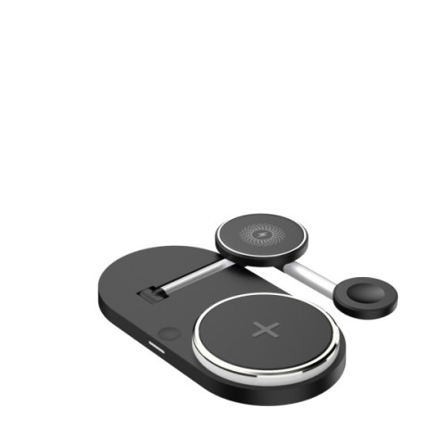 Зарядний пристрій Armorstandart Wireless Charging H102 3 in 1 Magnetic Black (ARM78103)