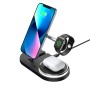 Зарядний пристрій Armorstandart Wireless Charging H102 3 in 1 Magnetic Black (ARM78103)
