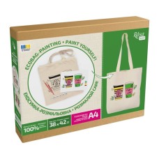 Набір для творчості Rosa Talent екосумка-розмальовка, Coffee Time 38х42 см (4823098544616)