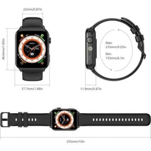 Смарт-годинник Blackview R30 Max Black (6931548323174)