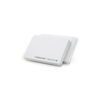 Безконтактна картка Voltronic 125кГц, TK4100, 1.6мм, для перезапису, біла, з прорізом, 20шт. (YT33343)