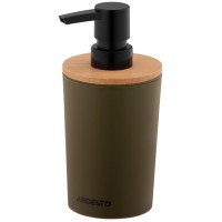 Дозатор для рідкого мила Ardesto Minimalism Темно-зелений 380 мл (ARHB3104OB)
