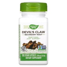 Трави Nature's Way Кіготь Диявола (Гарпагофітум), 480 мг, Devil''s Claw, Secondary Root, 100 (NWY-12350)