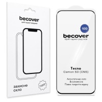 Скло захисне BeCover 10D Tecno Camon 50 (CN5) Black (716103)