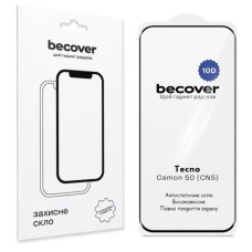 Скло захисне BeCover 10D Tecno Camon 50 (CN5) Black (716103)