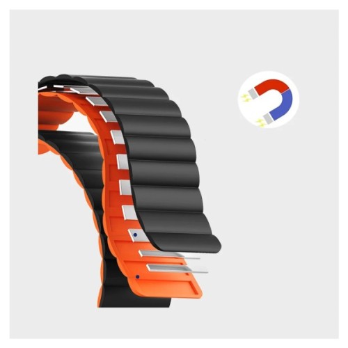 Ремінець до смарт-годинника Drobak Silicone Magnetic Link для Apple Watch All Series 38/40/41mm Army Green (898919)