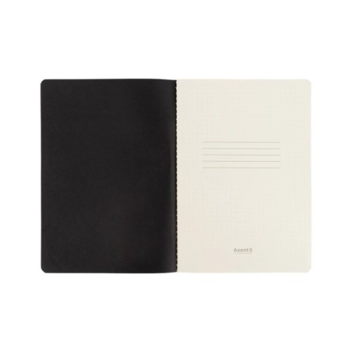 Книга записна Axent A5 Black&White, 60 аркушів клітинка (8710-7-A)