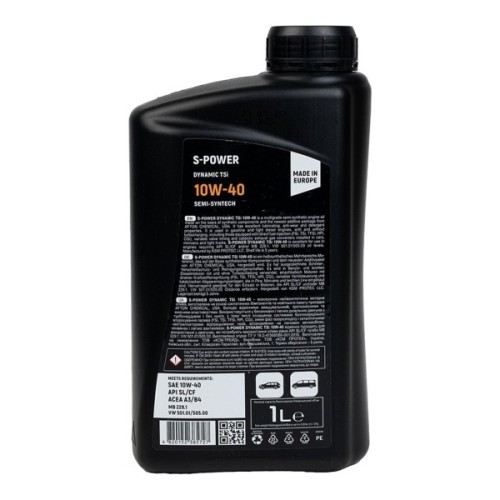 Моторна олива S-POWER DYNAMIC TSI 10W-40 1л