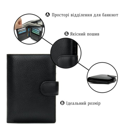 Гаманець Vintage Чорний (14927)