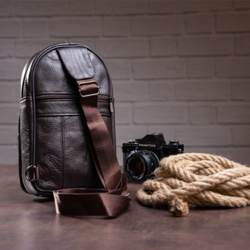 Сумка Vintage Чоловіча через плече Коричнева (14986)