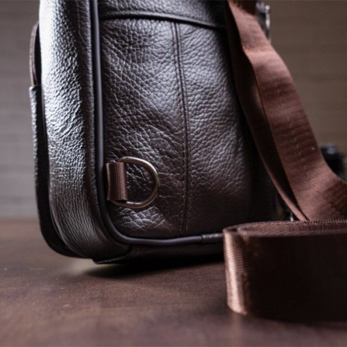 Сумка Vintage Чоловіча через плече Коричнева (14986)