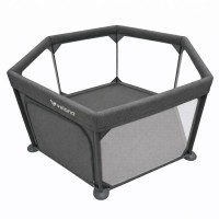 Дитячий манеж Velano шестикутний Star, grey (46162)