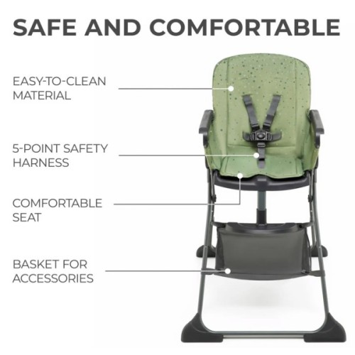Стілець для годування Kinderkraft Foldee Green (5902533922444)