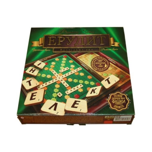 Настільна гра Danko Toys Ерудит Premium series (Erudite Premium series) (укр - рос.) (G-ER-U-01)