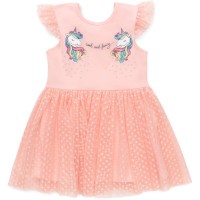 Плаття дитяче POP FASHION з фатиновою спідницею з однорогами (6831-98G-peach)