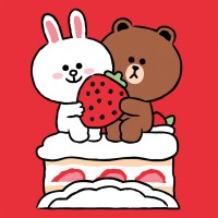 Картина по номерам Santi Лайн Френдс Коні Браун та полуничний тортик 25х25см (955035)