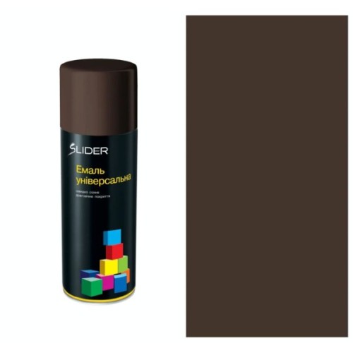 Аерозольна фарба для автомобіля SLIDER 8017 темно-коричнева МАТ, 400мл (000023347)
