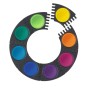 Акварельні фарби Faber-Castell CONNECTOR "Скріплюй разом" 12 кольорів з кроючими білилами, (125030) (32267)