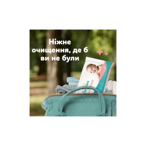 Дитячі вологі серветки Pampers Sensitive 80 шт х 12 пачок (960 шт) (8006530134668)