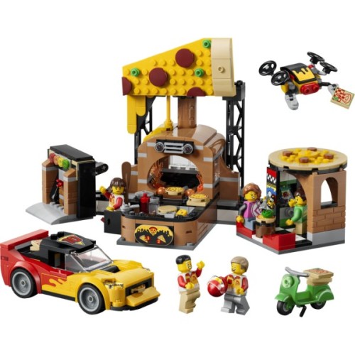 Конструктор LEGO City Доставка піци з різними транспортними засобами (60496)