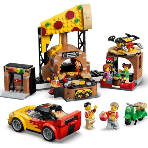 Конструктор LEGO City Доставка піци з різними транспортними засобами (60496)