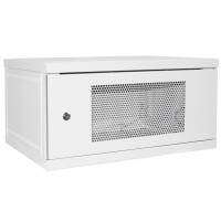 Шафа настінна Ipcom 6U, 600*450, перфоровані дверцята, RAL7035 (СН-6U-060х045-ДП-7035)