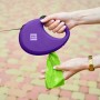 Повідець для собак WAUDOG R-leash з контейнером для пакетів S до 12 кг 3 м фіолетовий (26279)