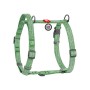 Шлея для собак WAUDOG Н-подібна Re-cotton з QR паспортом, світловідбивна M зелена (259218)