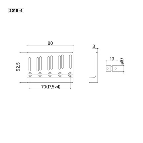 Бридж для гітари Gotoh 201B-4 C