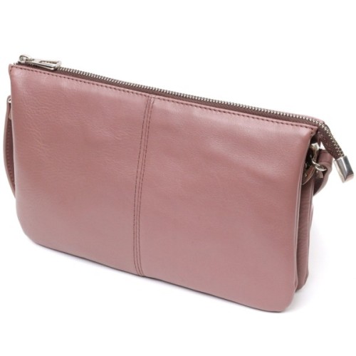 Сумка Grande Pelle З натуральної шкіри Пудрова (11634)