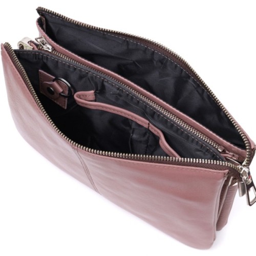 Сумка Grande Pelle З натуральної шкіри Пудрова (11634)