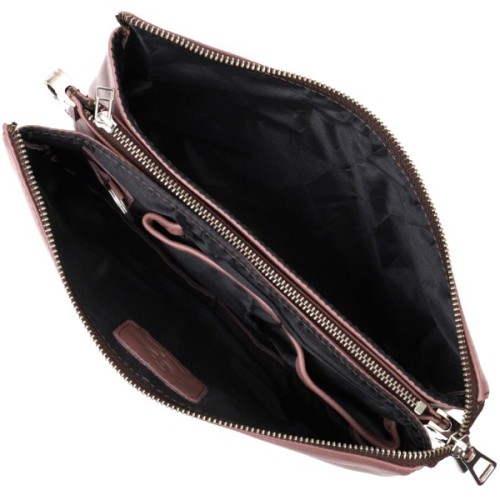 Сумка Grande Pelle З натуральної шкіри Пудрова (11634)