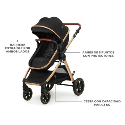 Коляска Kinderkraft 2 в 1 Esme Black (KSESME00BLK2000) (5902533929665)