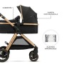 Коляска Kinderkraft 2 в 1 Esme Black (KSESME00BLK2000) (5902533929665)