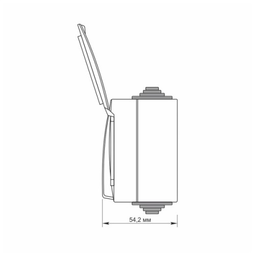 Вимикач Videx BINERA IP65 зовнішня 1ая із заземленням (VF-BNW3-G)