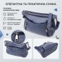 Сумка Vintage З натуральної шкіри Синя (23019)