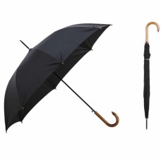 Парасоля Krago Wooden Black з дерев'яною ручкою J (umb-1-001) Парасоля Krago Wooden Black з дерев'яною ручкою J (umb-1-001)