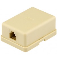 Телефонна розетка RJ12x1 UTP, 6P4C Ritar (06298 / StR-6P4CRJ12-1)