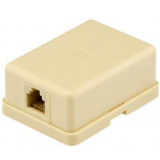 Телефонна розетка RJ12x1 UTP, 6P4C Ritar (06298 / StR-6P4CRJ12-1)